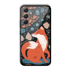 Cute Fox Customized Printed Glass Back Cover for Samsung Galaxy A54 5G