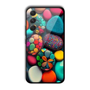 Colored Pebbles Customized Printed Glass Back Cover for Samsung Galaxy A54 5G