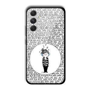 Bla Bla Customized Printed Glass Back Cover for Samsung Galaxy A54 5G