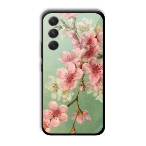 Pink Flowers Customized Printed Glass Back Cover for Samsung Galaxy A54 5G