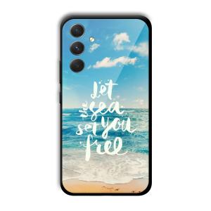 Let the Sea Set you Free Customized Printed Glass Back Cover for Samsung Galaxy A54 5G