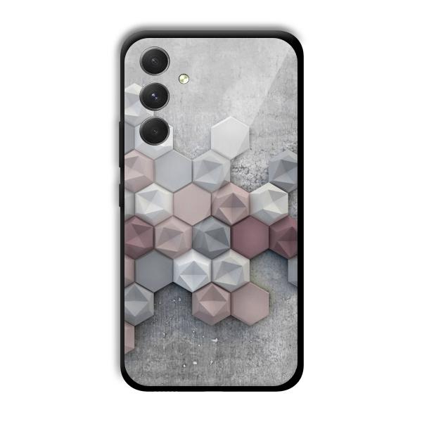 Blocks of Grey Customized Printed Glass Back Cover for Samsung Galaxy A54 5G