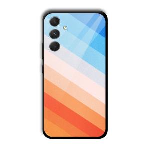 Colorful Stripes Customized Printed Glass Back Cover for Samsung Galaxy A54 5G