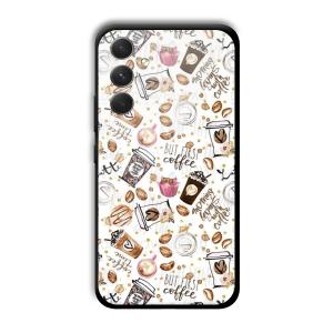 But Coffee First Customized Printed Glass Back Cover for Samsung Galaxy A54 5G