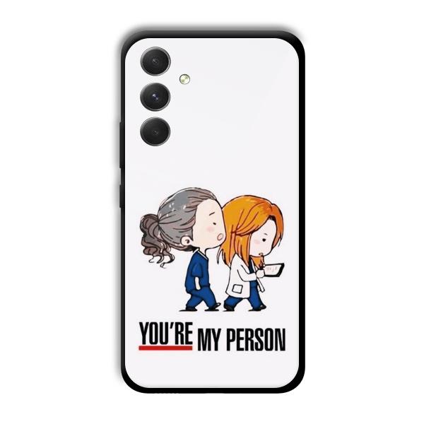 You are my person Customized Printed Glass Back Cover for Samsung Galaxy A54 5G