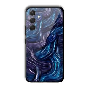 Blue Waves Customized Printed Glass Back Cover for Samsung Galaxy A54 5G