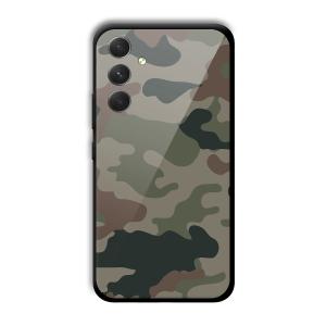 Green Camo Customized Printed Glass Back Cover for Samsung Galaxy A54 5G