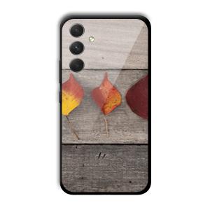 Rusty Leaves Customized Printed Glass Back Cover for Samsung Galaxy A54 5G