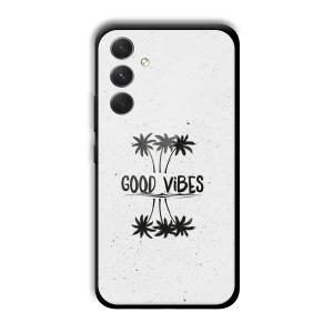 Good Vibes Customized Printed Glass Back Cover for Samsung Galaxy A54 5G