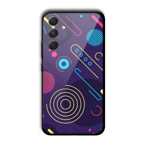 Purple Music Customized Printed Glass Back Cover for Samsung Galaxy A54 5G