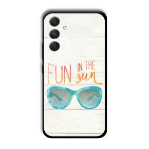 Fun in the Sun Customized Printed Glass Back Cover for Samsung Galaxy A54 5G