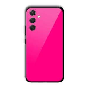 Neon Pink Customized Printed Glass Back Cover for Samsung Galaxy A54 5G