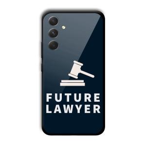 Future Lawyer Customized Printed Glass Back Cover for Samsung Galaxy A54 5G