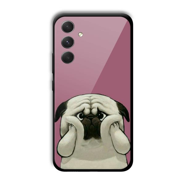Chubby Dogo Customized Printed Glass Back Cover for Samsung Galaxy A54 5G