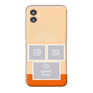 Orange Background Customized Printed Back Cover for Samsung Galaxy F04