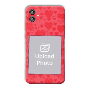 Red Hearts Customized Printed Back Cover for Samsung Galaxy F04