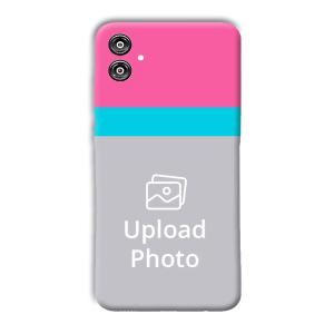 Pink & Sky Blue Customized Printed Back Cover for Samsung Galaxy F04