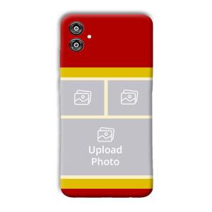 Red Yellow Collage Customized Printed Back Cover for Samsung Galaxy F04