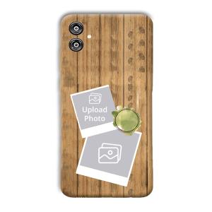 Wooden Photo Collage Customized Printed Back Cover for Samsung Galaxy F04