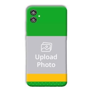 Green Yellow Customized Printed Back Cover for Samsung Galaxy F04
