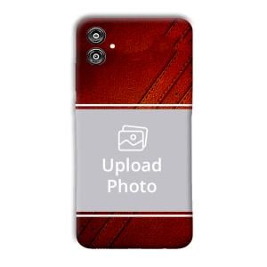 Solid Red Customized Printed Back Cover for Samsung Galaxy F04
