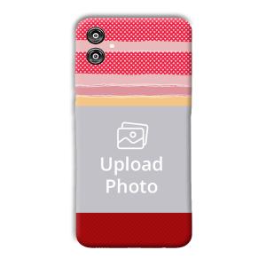 Red Pink Design Customized Printed Back Cover for Samsung Galaxy F04