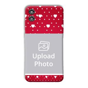 White Hearts Customized Printed Back Cover for Samsung Galaxy F04