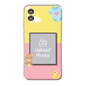 Teddy Bear Baby Design Customized Printed Back Cover for Samsung Galaxy F04