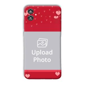 Red Pink  Customized Printed Back Cover for Samsung Galaxy F04
