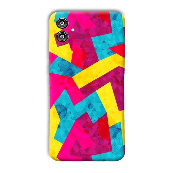 Pink Yellow Pattern Phone Customized Printed Back Cover for Samsung Galaxy F04