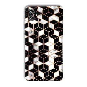 Black Cubes Phone Customized Printed Back Cover for Samsung Galaxy F04