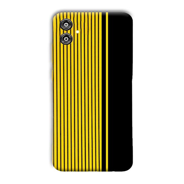 Yellow Black Design Phone Customized Printed Back Cover for Samsung Galaxy F04