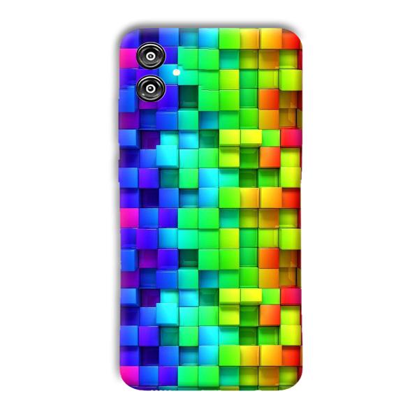 Square Blocks Phone Customized Printed Back Cover for Samsung Galaxy F04