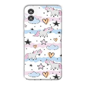 Unicorn Pattern Phone Customized Printed Back Cover for Samsung Galaxy F04