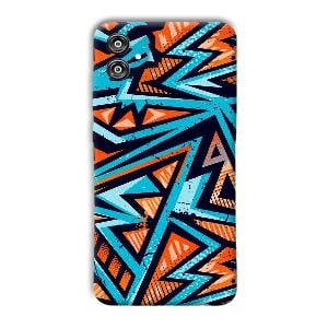 Zig Zag Pattern Phone Customized Printed Back Cover for Samsung Galaxy F04