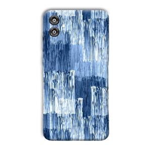 Blue White Lines Phone Customized Printed Back Cover for Samsung Galaxy F04