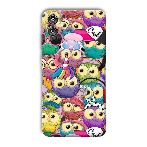 Colorful Owls Phone Customized Printed Back Cover for Samsung Galaxy F04