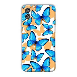 Blue Butterflies Phone Customized Printed Back Cover for Samsung Galaxy F04