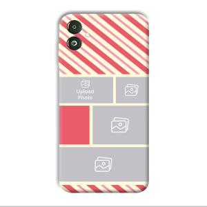 Diagnol Frame Customized Printed Back Cover for Samsung Galaxy F14 5G