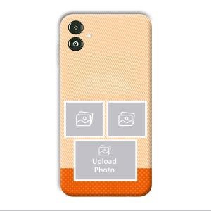 Orange Background Customized Printed Back Cover for Samsung Galaxy F14 5G