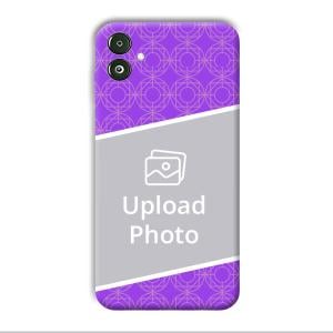 Purple Design Customized Printed Back Cover for Samsung Galaxy F14 5G