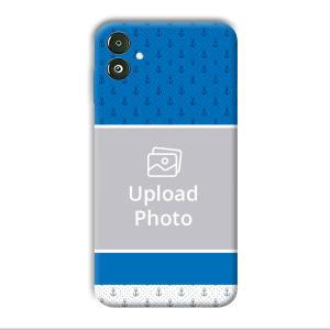 Blue White Design Customized Printed Back Cover for Samsung Galaxy F14 5G