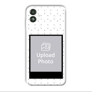 White Background  Customized Printed Back Cover for Samsung Galaxy F14 5G