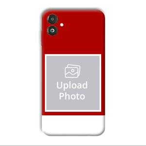 Red & White Customized Printed Back Cover for Samsung Galaxy F14 5G