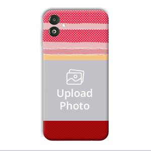 Red Pink Design Customized Printed Back Cover for Samsung Galaxy F14 5G
