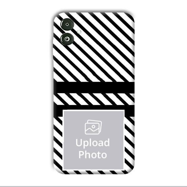 White Black Customized Printed Back Cover for Samsung Galaxy F14 5G