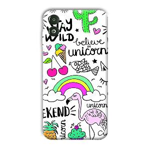 Stay Wild Phone Customized Printed Back Cover for Samsung Galaxy F14 5G