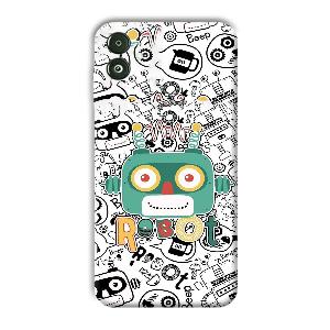 Animated Robot Phone Customized Printed Back Cover for Samsung Galaxy F14 5G