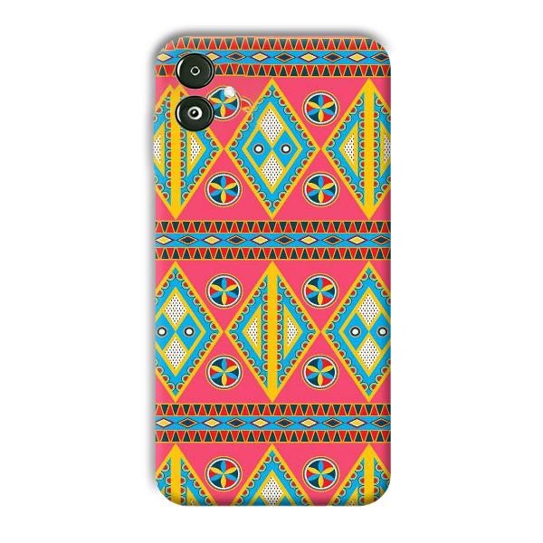 Colorful Rhombus Phone Customized Printed Back Cover for Samsung Galaxy F14 5G