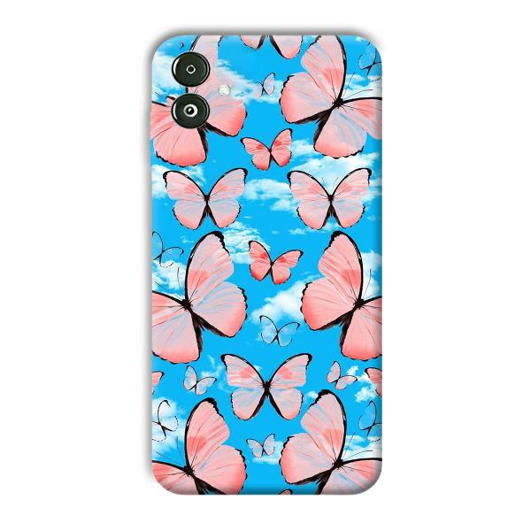 Pink Butterflies Phone Customized Printed Back Cover for Samsung Galaxy F14 5G